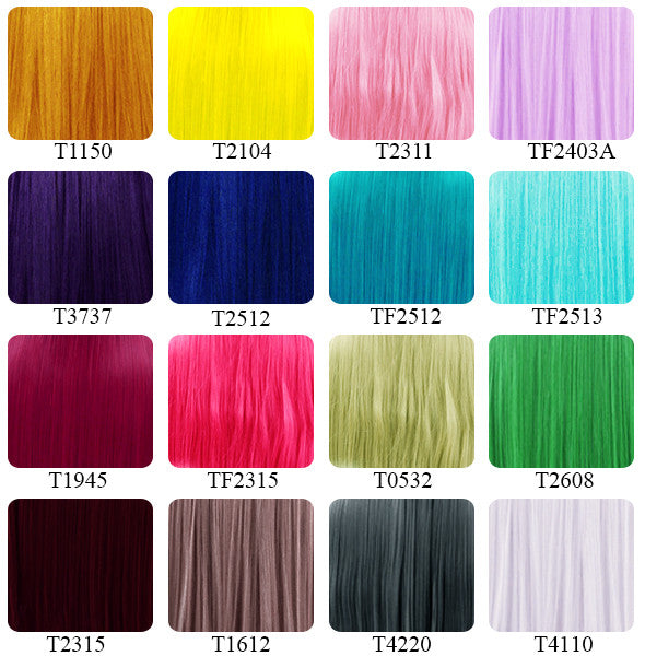 18" / 28" / 39" Heat Resistant Custom Made Synthetic Sewn Hair Weft