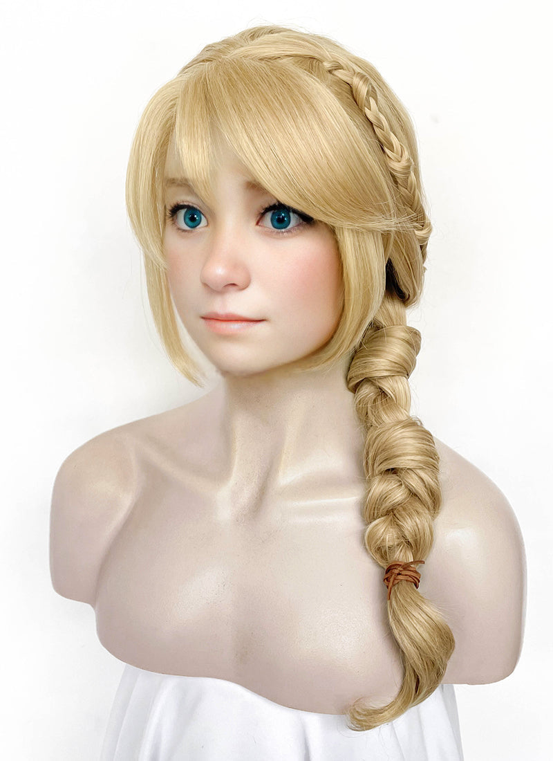How to Train Your Dragon Astrid Hofferson Blonde Braided Lace Front Synthetic Wig LF2173