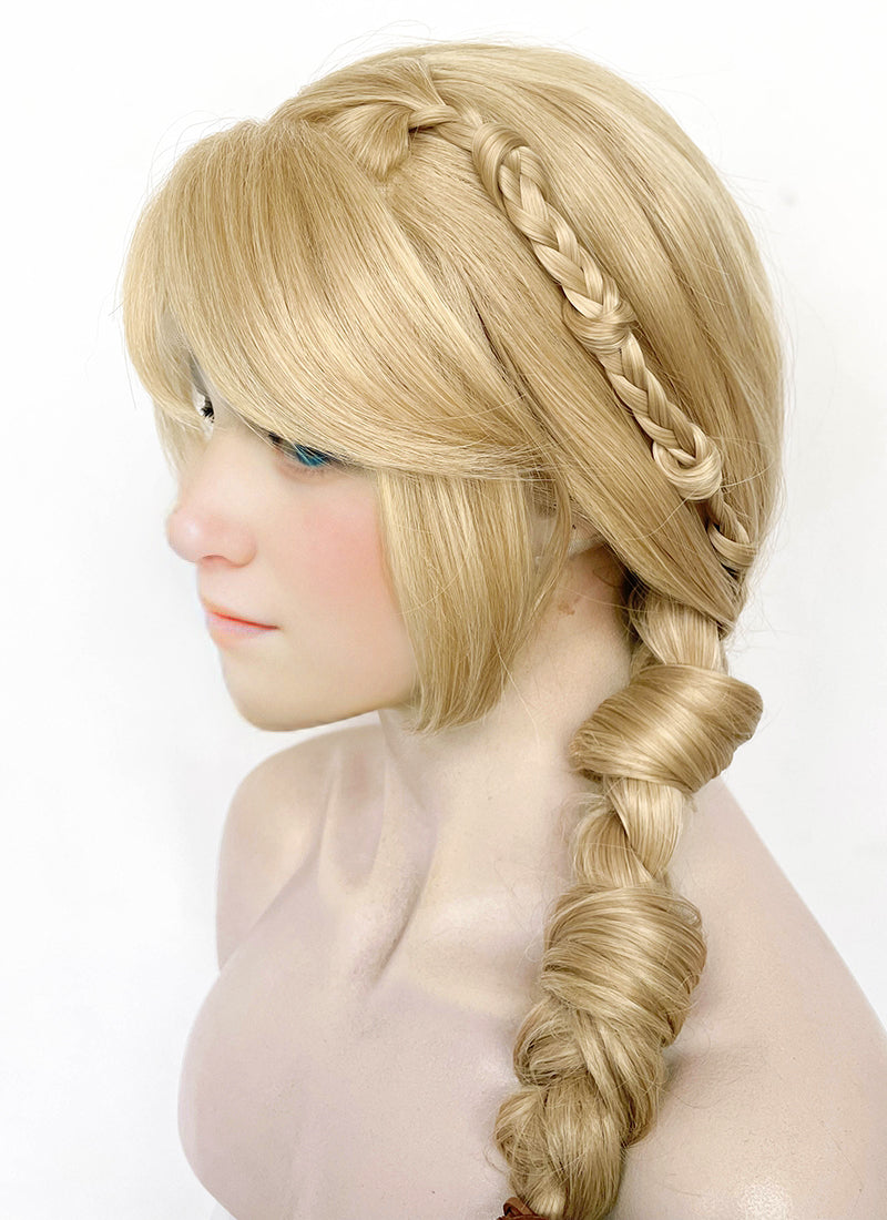 How to Train Your Dragon Astrid Hofferson Blonde Braided Lace Front Synthetic Wig LF2173