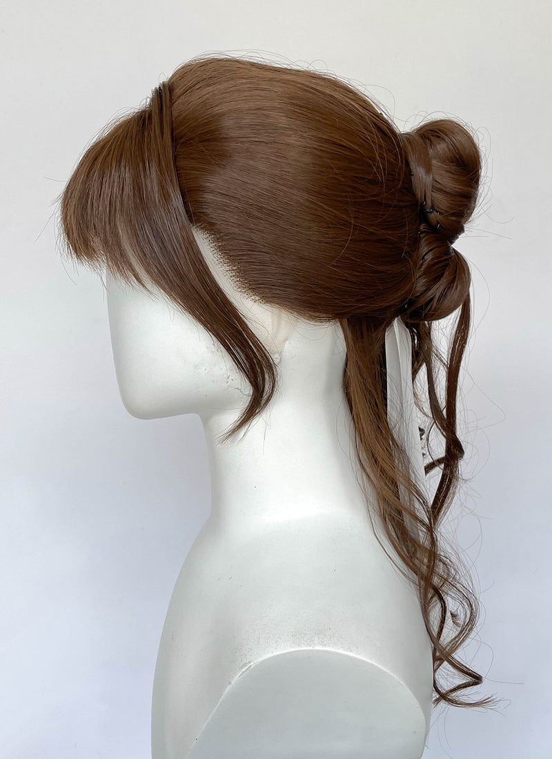 Clair Obscur: Expedition 33 Sciel Brunette Braided Lace Front Kanekalon Synthetic Wig LF2512