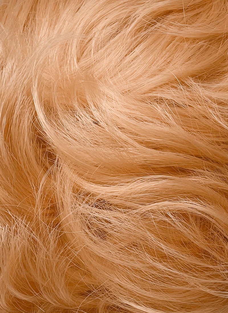 Castlevania Sypha Belnades Pastel Peach Pink Wavy Lace Front Synthetic Wig LF6121