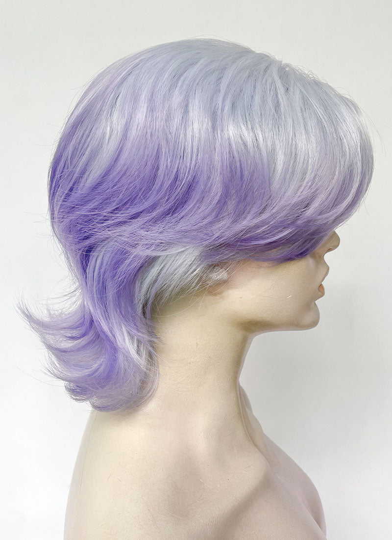 Purple Ombre Wavy Lace Front Synthetic Wig LF6126