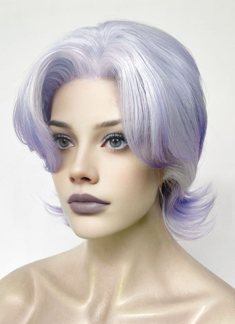 Purple Ombre Wavy Lace Front Synthetic Wig LF6126