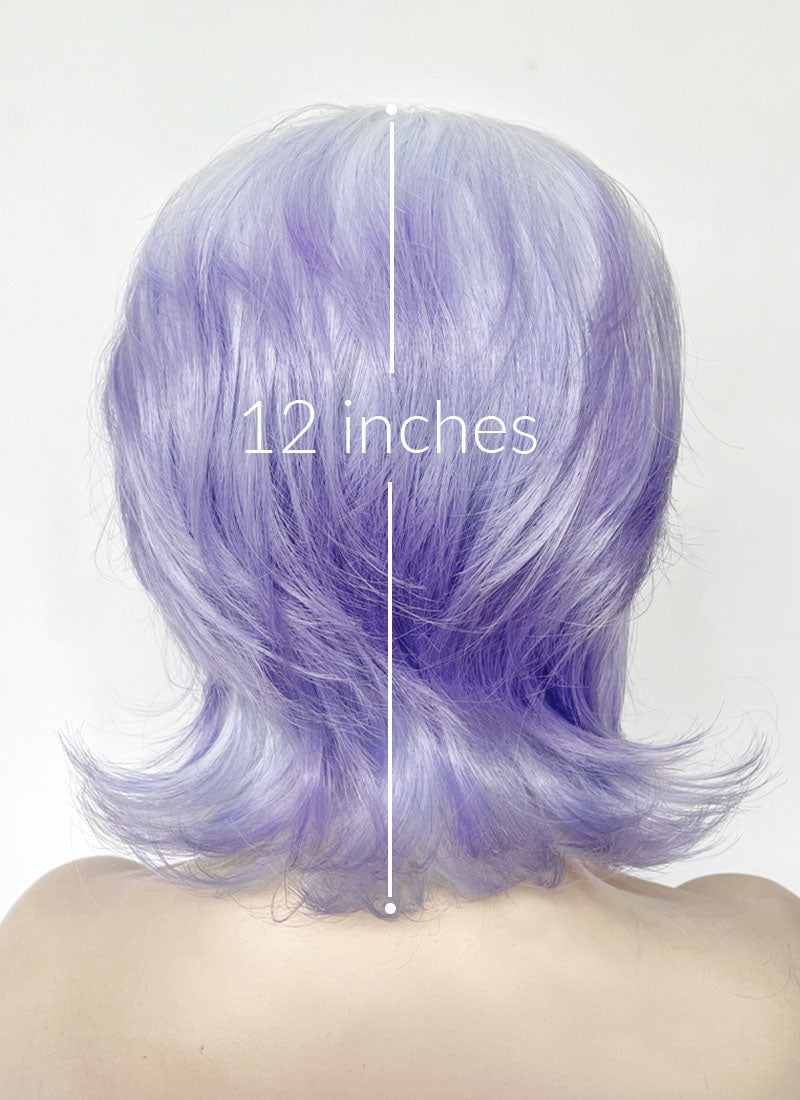 Purple Ombre Wavy Lace Front Synthetic Wig LF6126