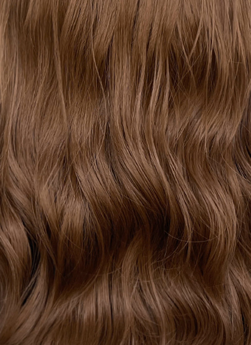 M3GAN 2.0 M3gan Chestnut Brown Wavy Lace Front Synthetic Hair Wig LF6137