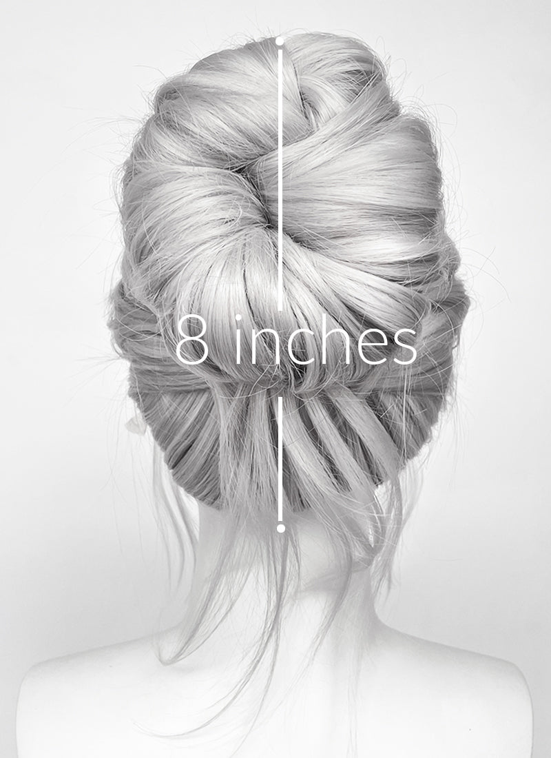 Baldur's Gate 3 Minthara Yaki Silver Grey Braided Lace Front Synthetic Wig LF6152