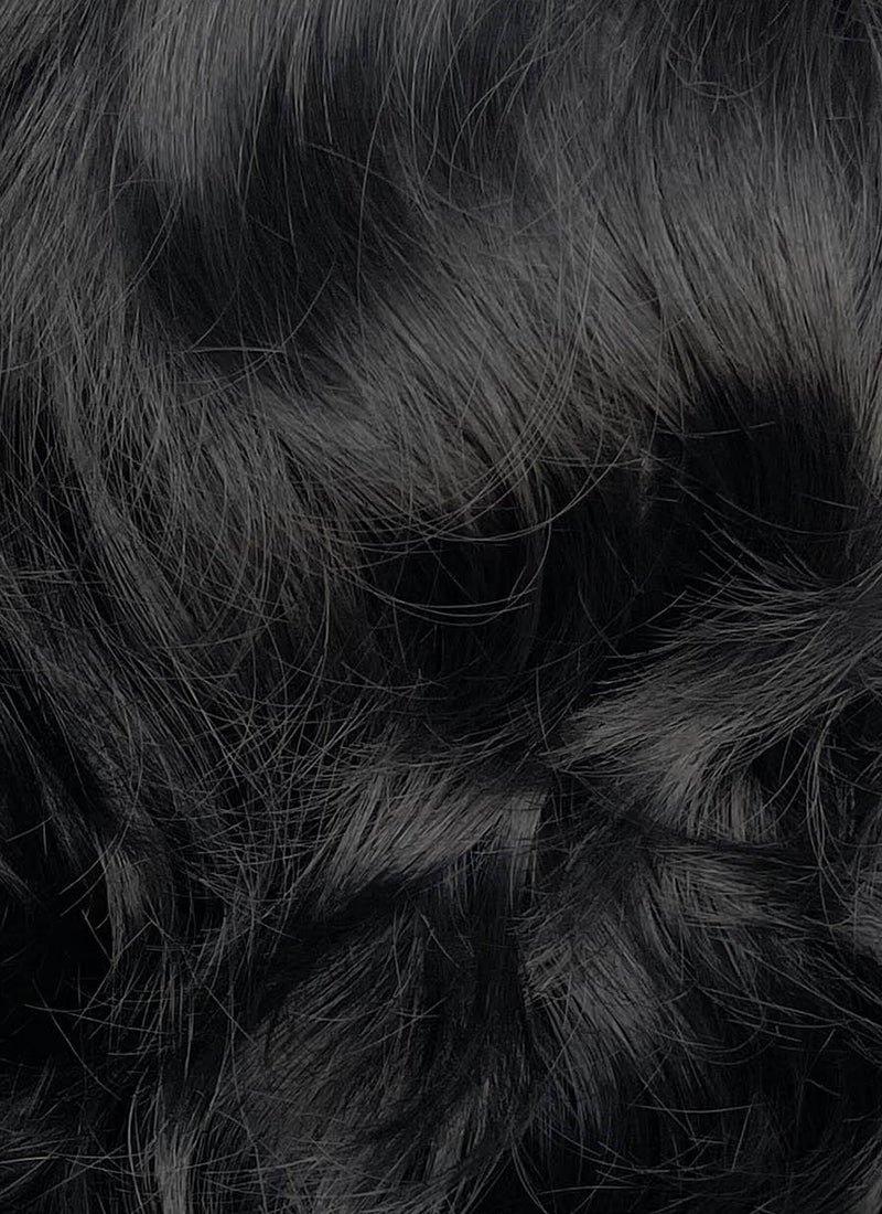 Snow White 1937 Jet Black Wavy Lace Front Synthetic Wig LF8040