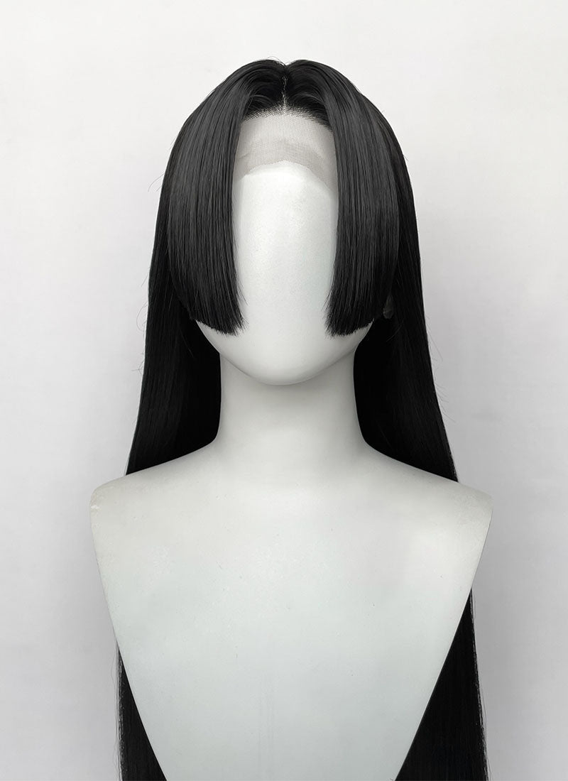One Piece Boa Hancock Yaki Jet Black Straight Lace Front Synthetic Wig LF8047