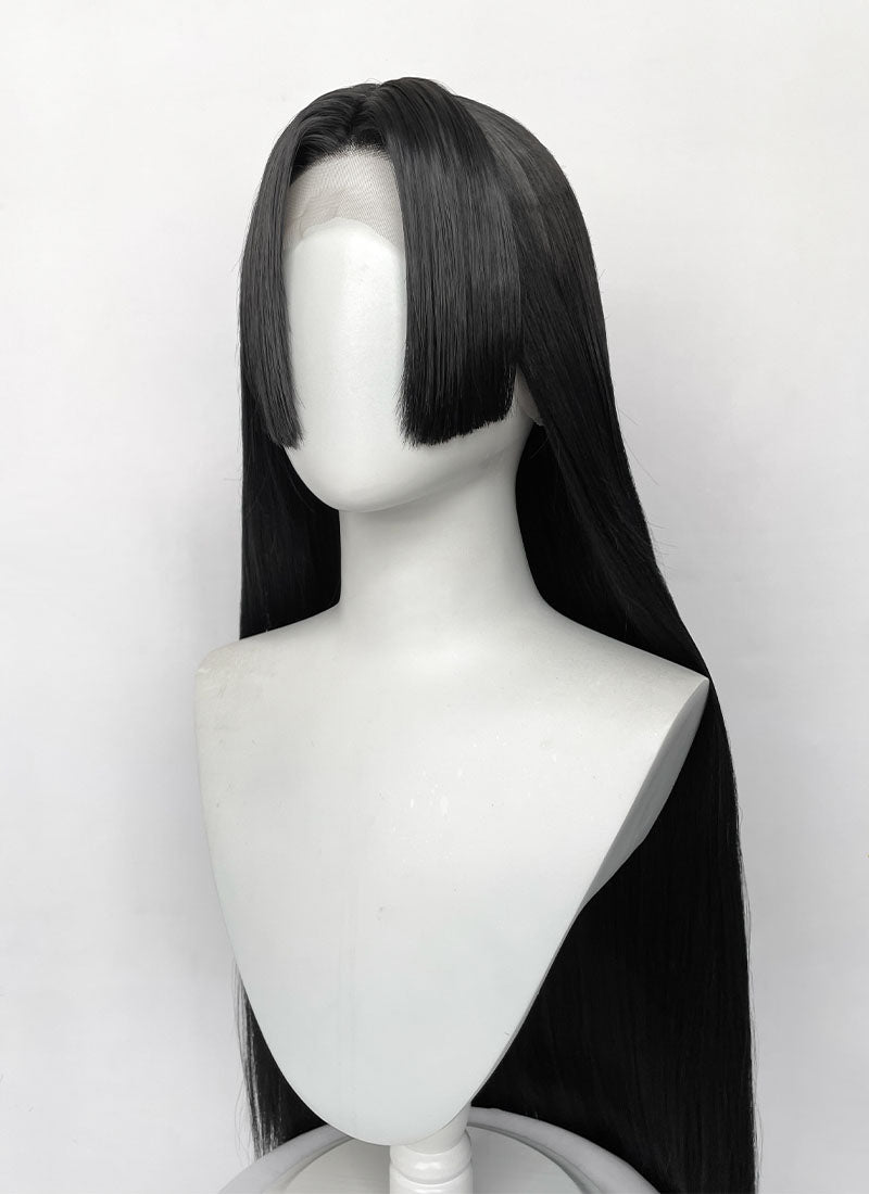 One Piece Boa Hancock Yaki Jet Black Straight Lace Front Synthetic Wig LF8047