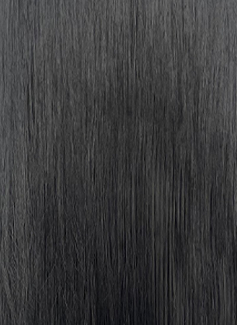 Jet Black Straight Lace Front Synthetic Hair Wig With Fuffy Bang LF8053