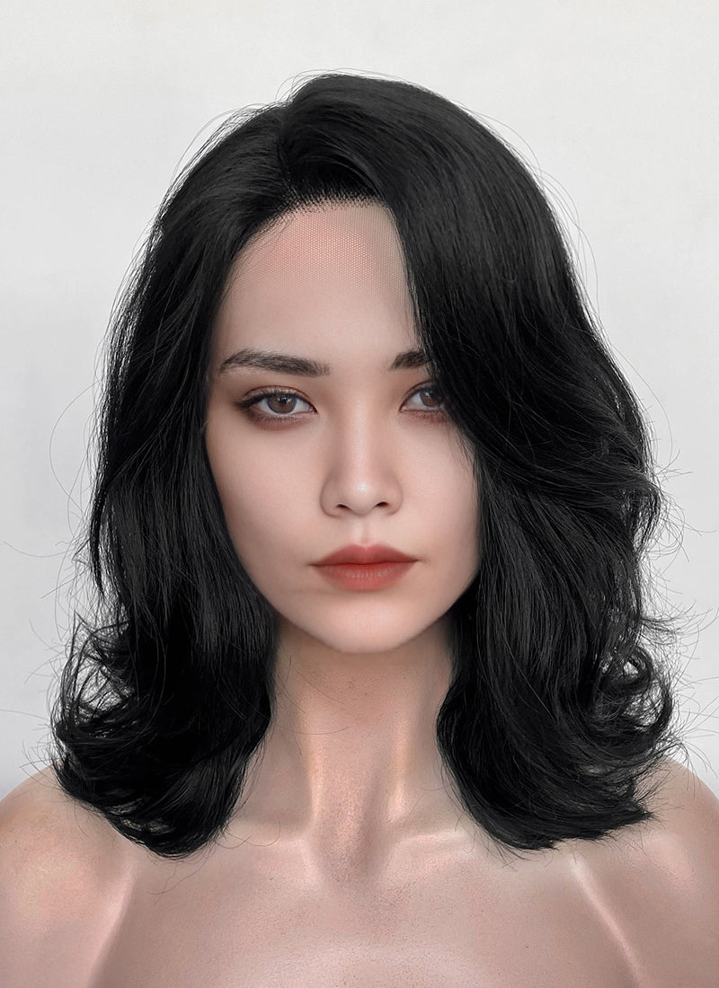 Clair Obscur: Expedition 33 Lune Black Wavy Lace Front Synthetic Hair Wig LF8079