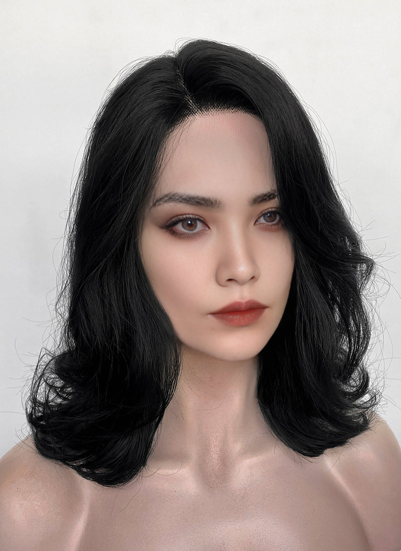 Clair Obscur: Expedition 33 Lune Black Wavy Lace Front Synthetic Hair Wig LF8079