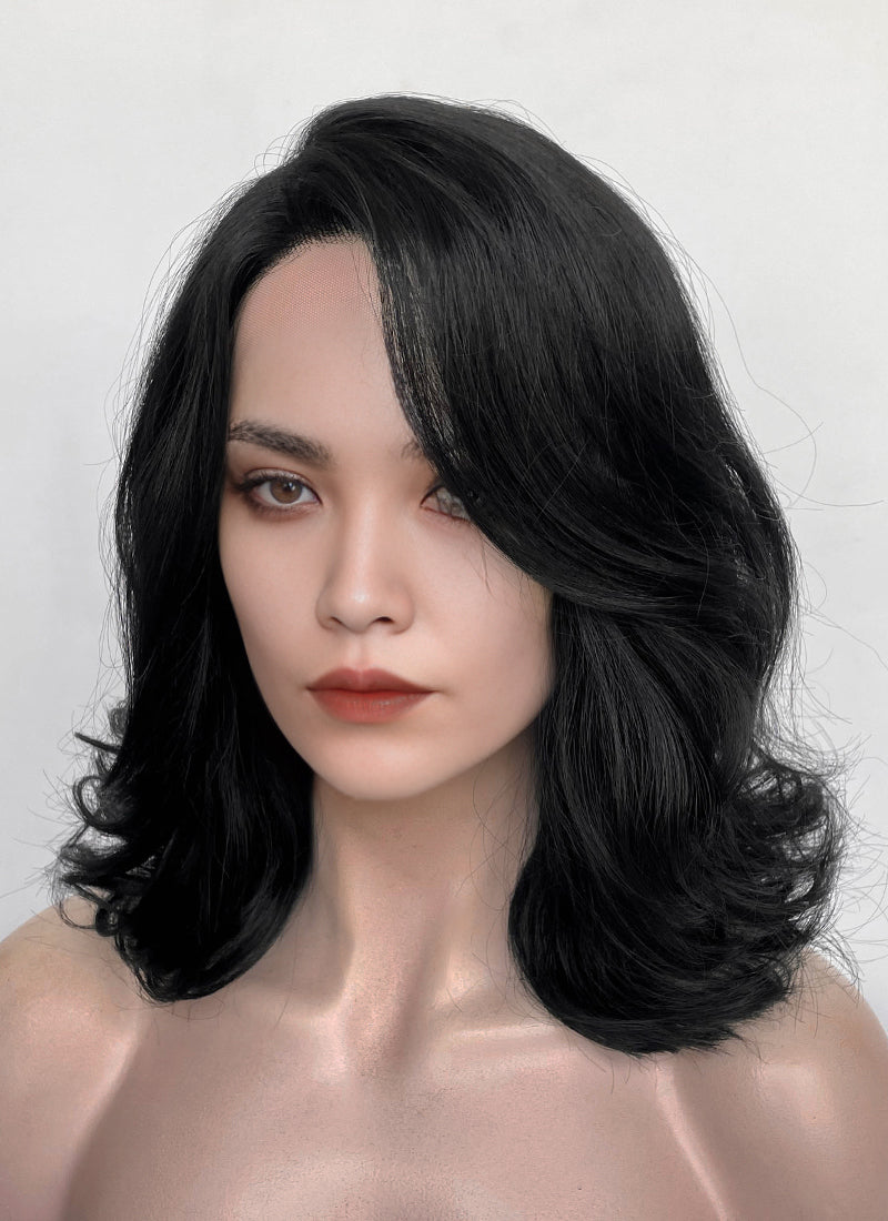 Clair Obscur: Expedition 33 Lune Black Wavy Lace Front Synthetic Hair Wig LF8079