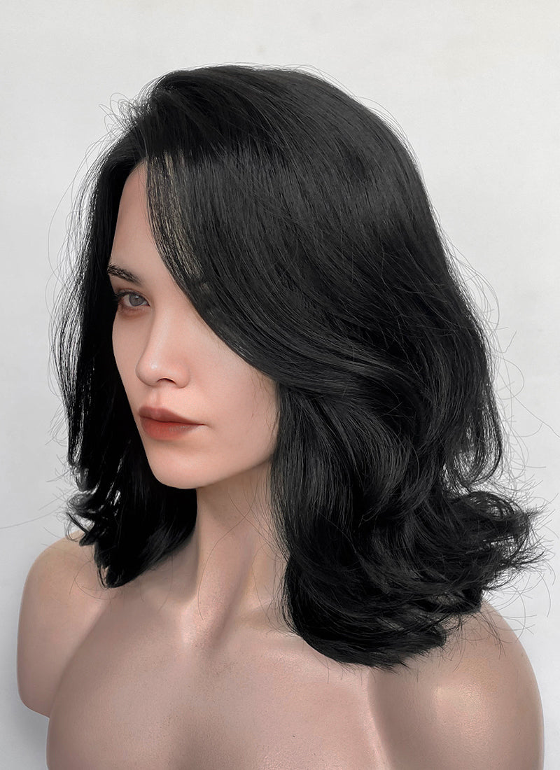Clair Obscur: Expedition 33 Lune Black Wavy Lace Front Synthetic Hair Wig LF8079