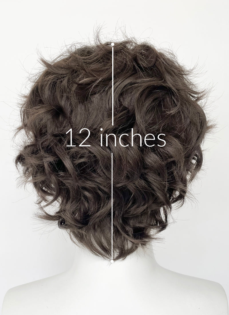 Brunette Wavy Lace Front Synthetic Men's Wig LF8082