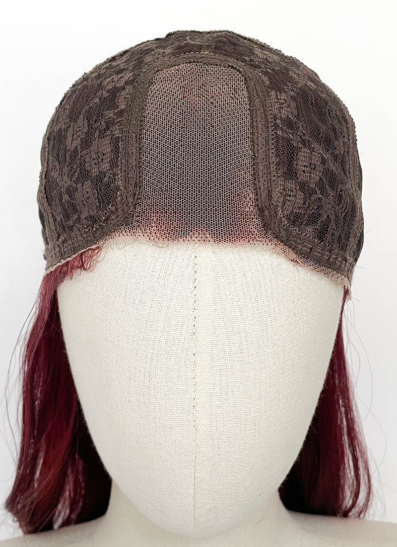 Red Wavy Lace Front Synthetic Wig LFCS258