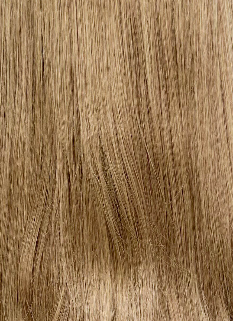 Medium Blonde Straight Lace Front Synthetic Wig LFK5575