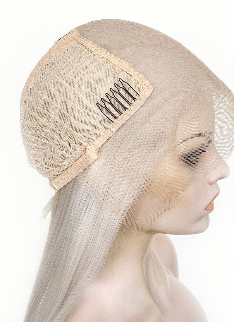 Ash Blonde Straight 13" x 6" Lace Top Kanekalon Synthetic Hair Wig LFS029