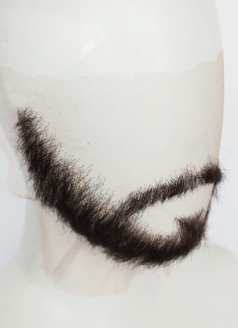 Clair Obscur: Expedition 33 Verso Handmade HD Lace Realistic Black Beard and Moustache Facial Hair Set MB010