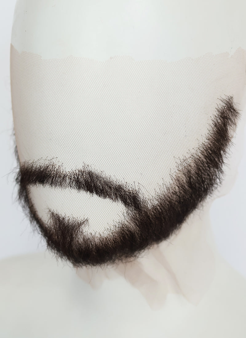 Clair Obscur: Expedition 33 Verso Handmade HD Lace Realistic Black Beard and Moustache Facial Hair Set MB010