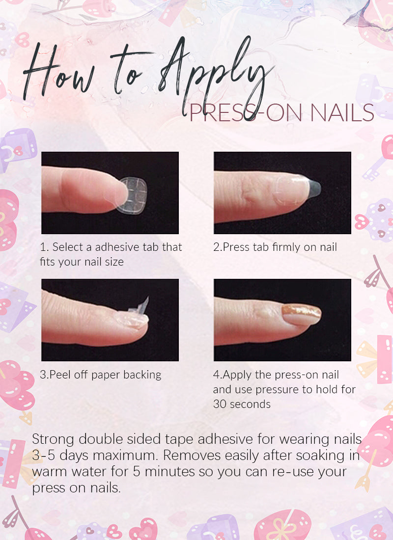 Blue Little Mermaid Magic Coffin Handmade Children's Press-On Nails Kid NF035C