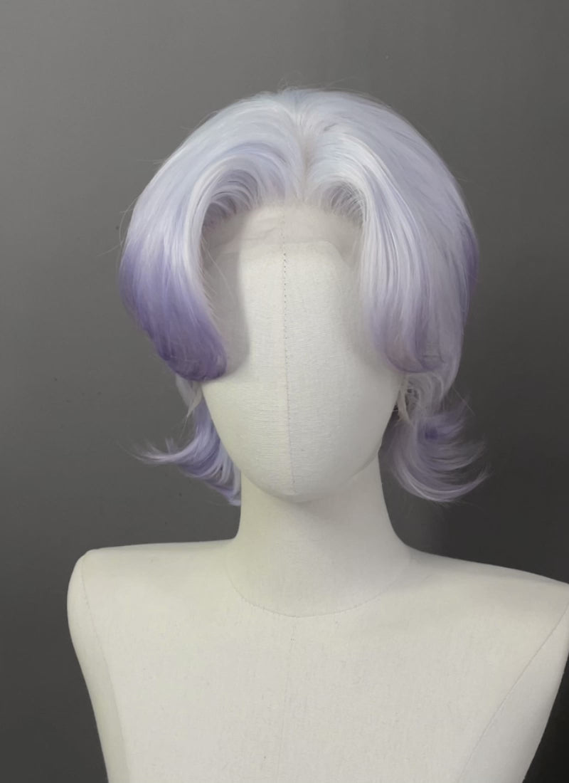 Purple Ombre Wavy Lace Front Synthetic Wig LF6126