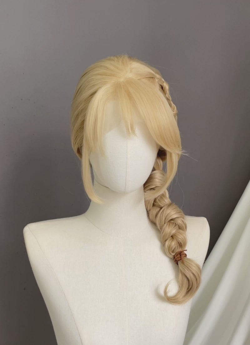 How to Train Your Dragon Astrid Hofferson Blonde Braided Lace Front Synthetic Wig LF2173