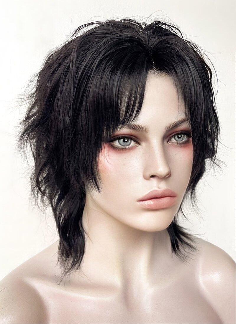 Baldur's Gate 3 Evelyn (Tav/OC character) Natural Black Wavy Lace Front Synthetic Wig LF6052