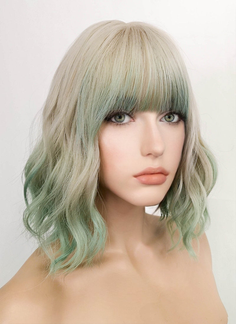 Green wig blonde deals