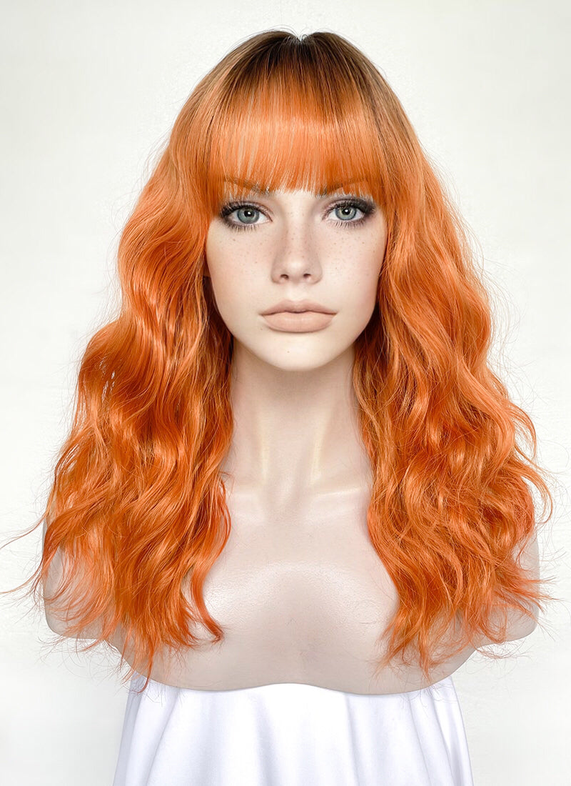 Dark shop orange wig