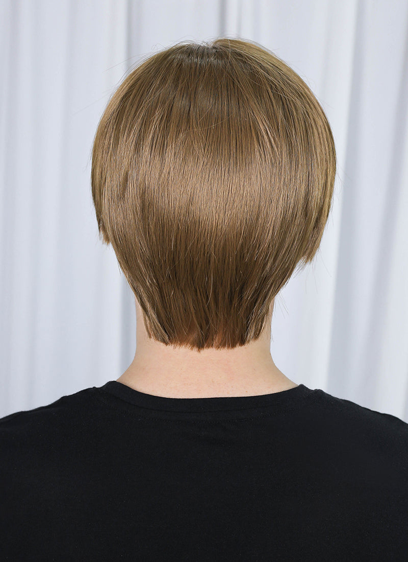 Brunette Straight Lace Front Kanekalon Synthetic Men's Hair Wig LF6009