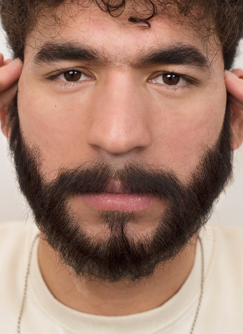 Clair Obscur: Expedition 33 Verso Handmade HD Lace Realistic Black Beard and Moustache Facial Hair Set MB010