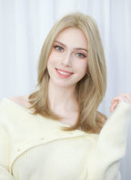 Mixed Blonde Straight Bob Mono Top Lace Wig MN006