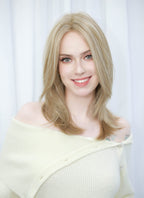Mixed Blonde Straight Bob Mono Top Lace Wig MN006