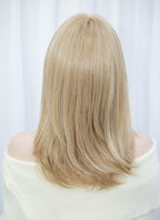 Mixed Blonde Straight Bob Mono Top Lace Wig MN006