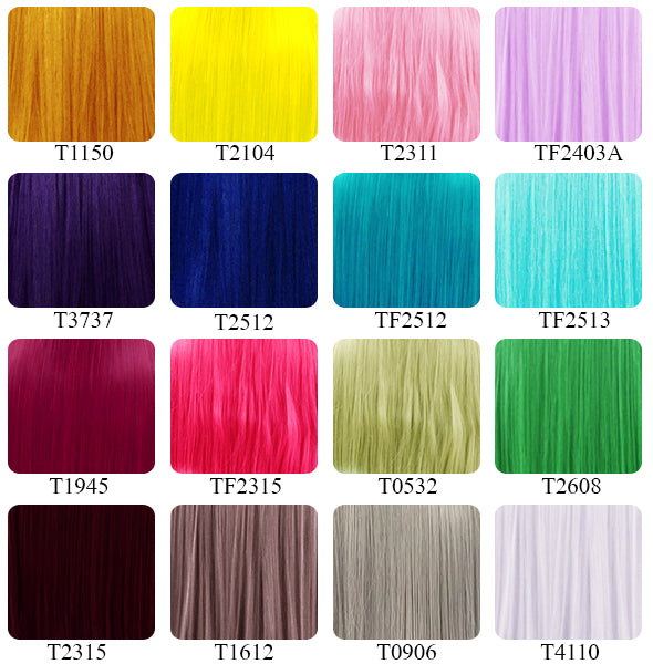 18" / 28" / 39" Heat Resistant Custom Made Synthetic Sewn Hair Weft