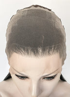 Black Straight Full Lace Kanekalon Synthetic Wig FUL011