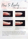 Pink & Red Ombre with Colorful Dots Coffin Handmade Press-On Nails NF089