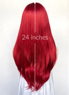 Straight Red Lace Front Synthetic Wig LF025