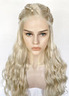 Game of Thrones Daenerys Targaryen Light Ash Blonde Braided Lace Front Synthetic Wig LF2158