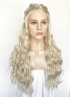 Game of Thrones Daenerys Targaryen Light Ash Blonde Braided Lace Front Synthetic Wig LF2158