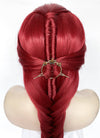 Red Braided Yaki Lace Front Synthetic Wig LF2160