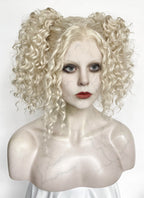 Lady Gaga The Dead Dance Ash Blonde Braided Lace Front Synthetic Wig LF2178