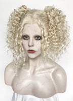 Lady Gaga The Dead Dance Ash Blonde Braided Lace Front Synthetic Wig LF2178