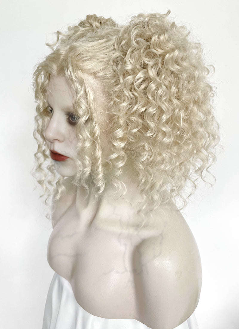 Lady Gaga The Dead Dance Ash Blonde Braided Lace Front Synthetic Wig LF2178