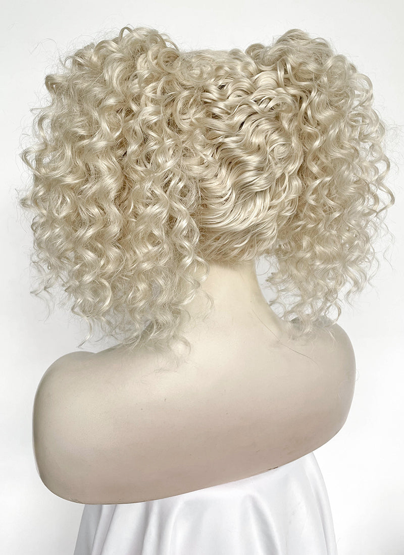 Lady Gaga The Dead Dance Ash Blonde Braided Lace Front Synthetic Wig LF2178