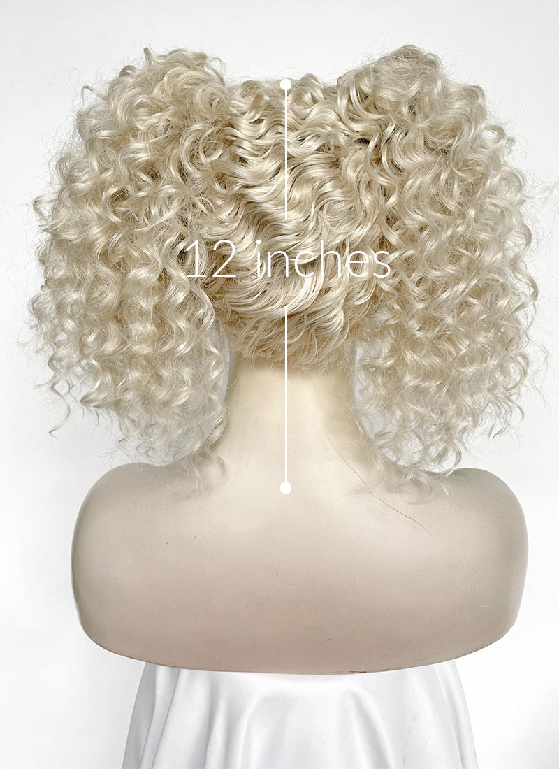 Lady Gaga The Dead Dance Ash Blonde Braided Lace Front Synthetic Wig LF2178