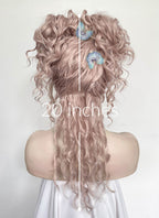 Wednesday Enid Sinclair Gala Pastel Pale Plum Braided Lace Front Synthetic Wig LF2180