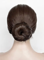 Stranger Things Eleven Brunette Braided Lace Front Synthetic Wig LF2183