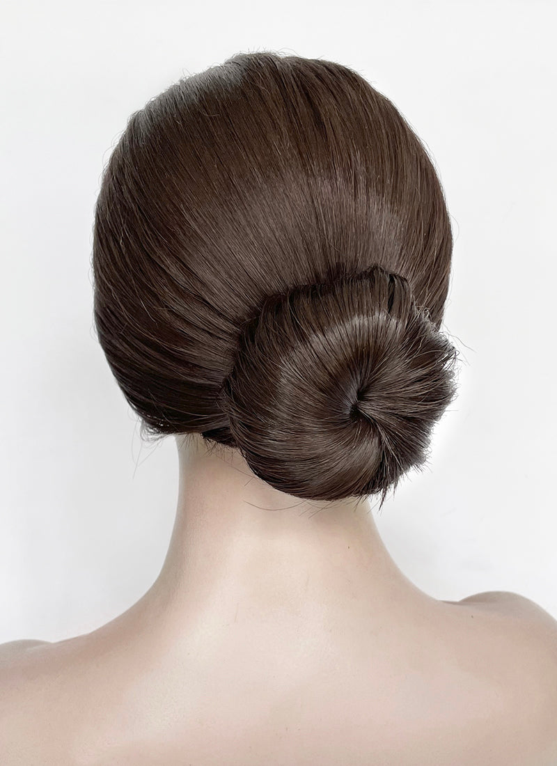 Stranger Things Eleven Brunette Braided Lace Front Synthetic Wig LF2183